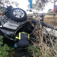 Cuatro heridos en un accidente en la carretera Badajoz – Almendralejo