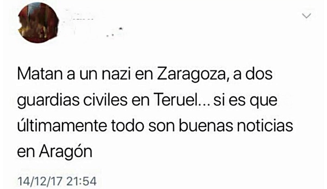 Detenida una persona tras burlarse del asesinato de dos guardias civiles en las redes sociales