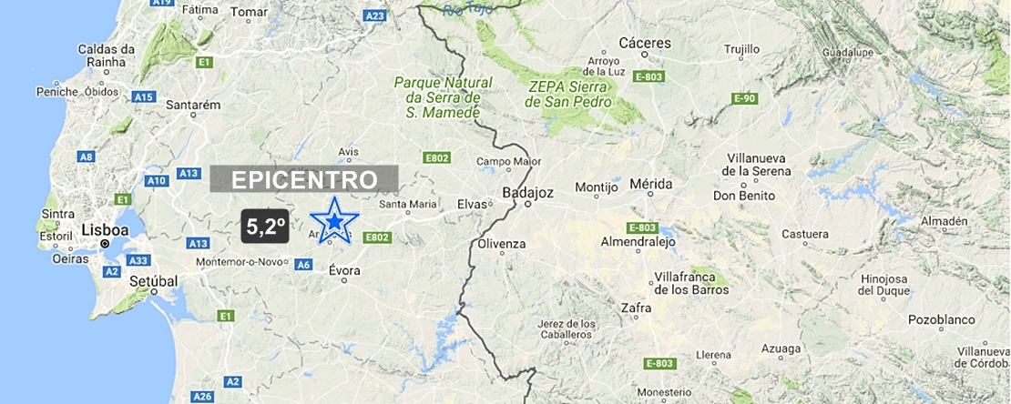 Terremoto en Extremadura