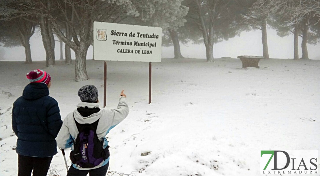 El sur de la provincia de Badajoz se tiñe de blanco