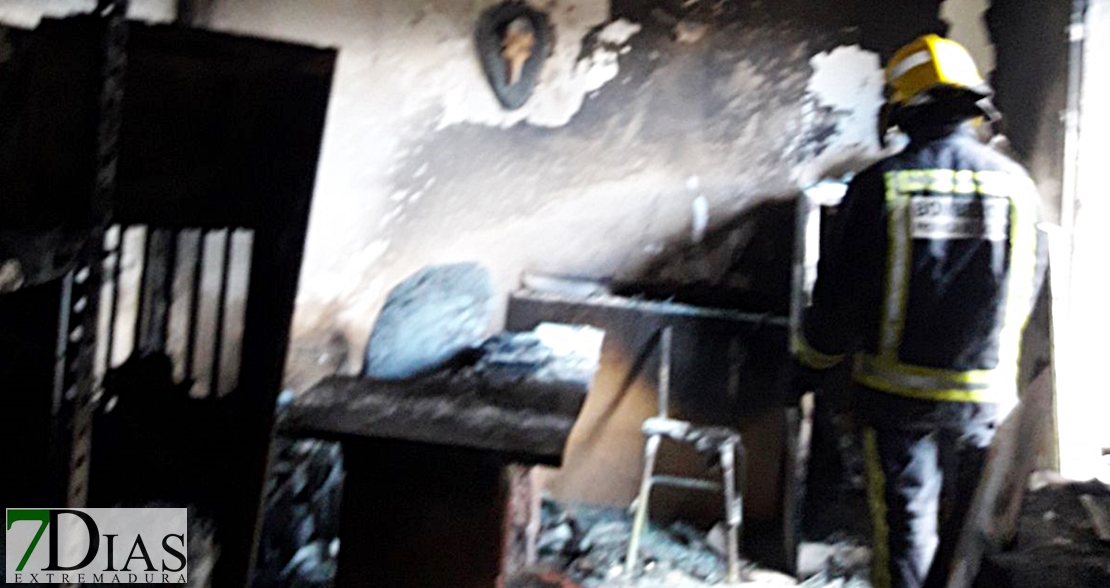 Incendio en una vivienda de la provincia cacereña