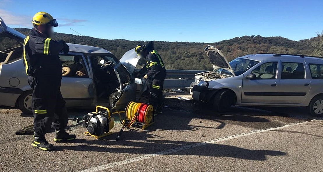 Cuatro heridos en un accidente entre Llerena y Monesterio