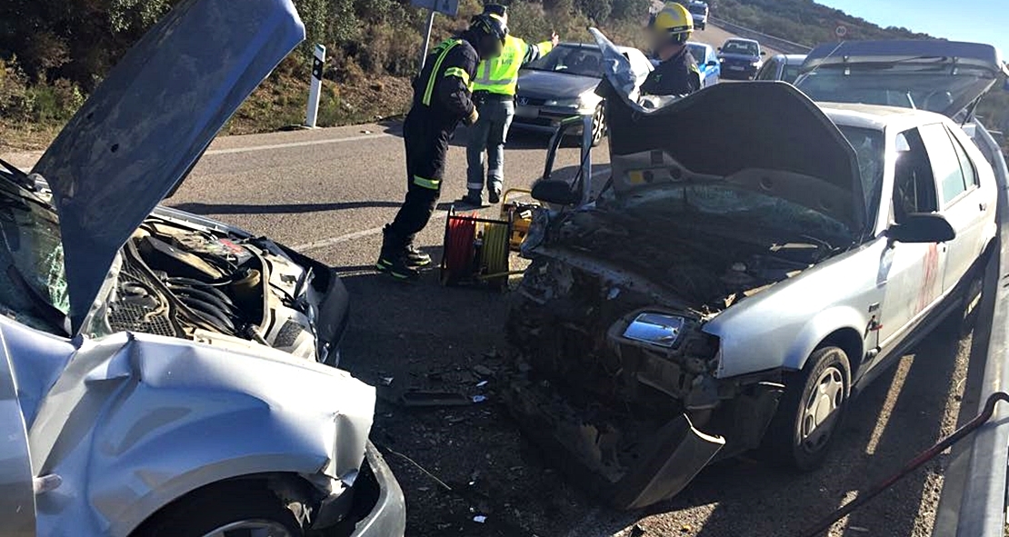 Cuatro heridos en un accidente entre Llerena y Monesterio