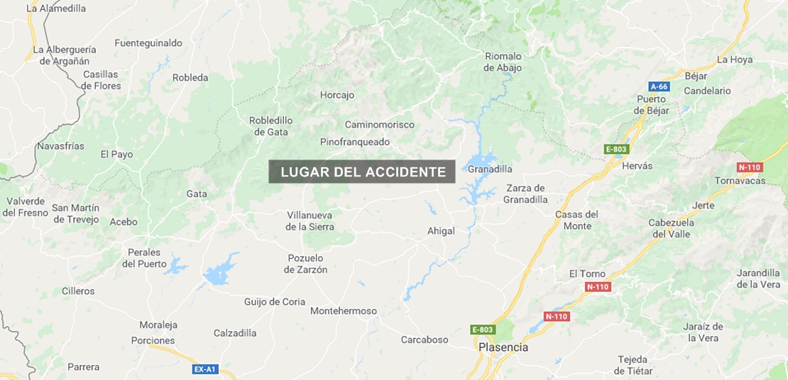 Encuentran a un hombre fallecido bajo un tractor en Las Hurdes