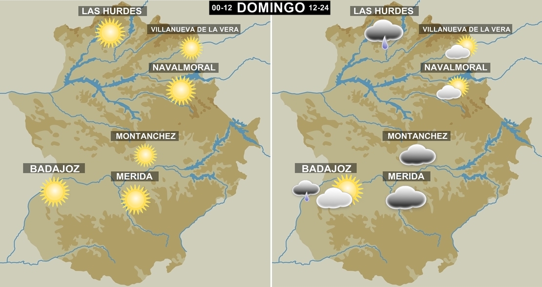 Previsión meteorológica para el Carnaval en Extremadura