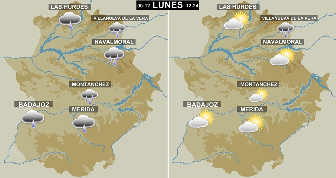 Previsión meteorológica para el Carnaval en Extremadura