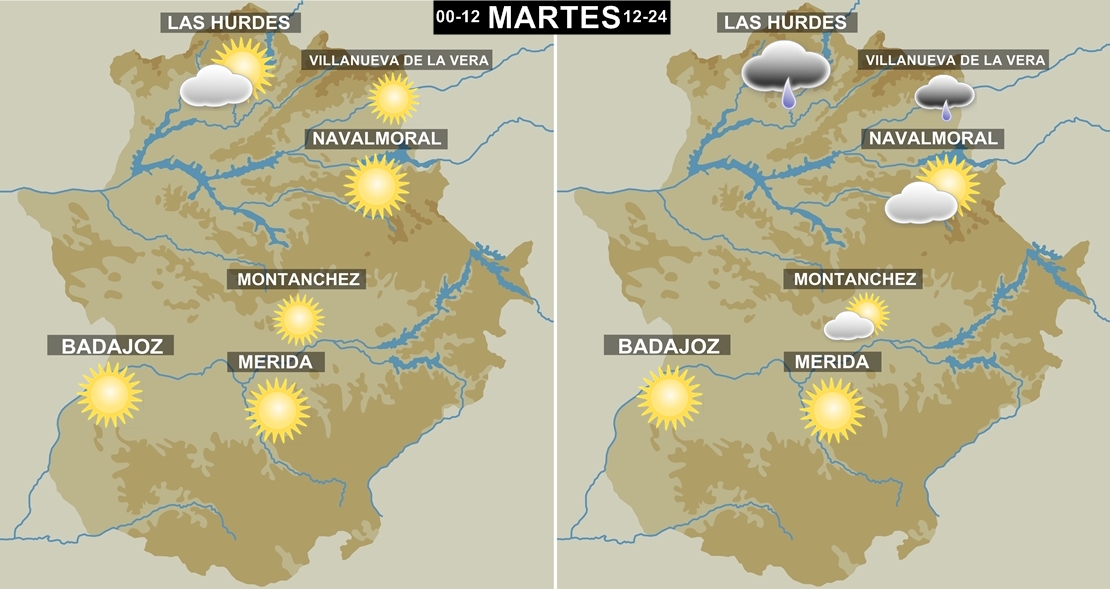 Previsión meteorológica para el Carnaval en Extremadura