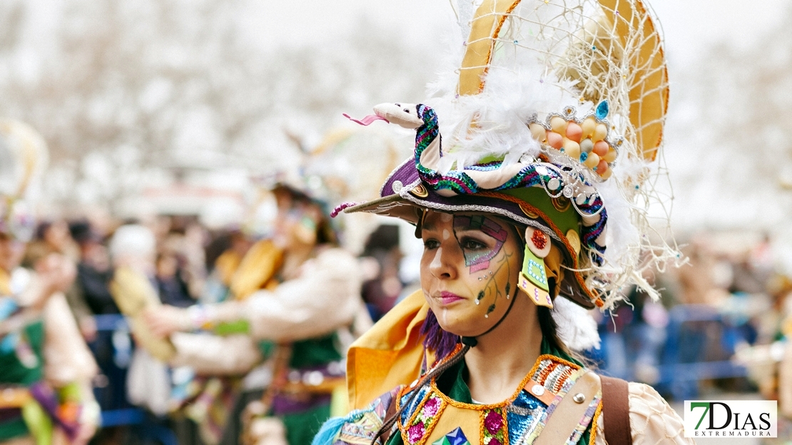 Los mejores primeros planos del Desfile de Comparsas del Carnaval de Badajoz