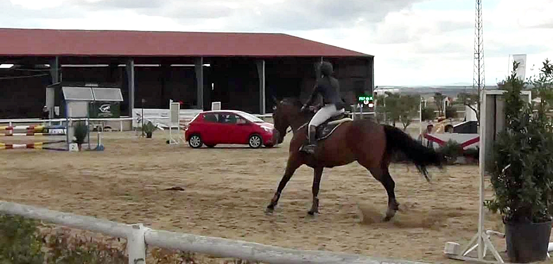 Una mujer herida por un caballo en un club de hípica extremeño