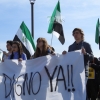 Imágenes de la manifestación por un Tren Digno en Badajoz