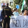 Imágenes de la manifestación por un Tren Digno en Badajoz