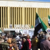 Imágenes de la manifestación por un Tren Digno en Badajoz