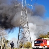 Importante incendio en un vivero de Navalmoral de la Mata