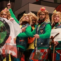 Actuación de la murga A Contragolpe en Semifinales