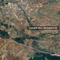 Chocan un turismo y una moto entre Alange y Mérida