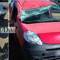 Accidente de tráfico en las inmediaciones de la ermita de Bótoa