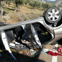 Dos atrapados en un accidente en La Serena
