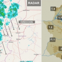 Se acercan precipitaciones y las temperaturas son muy bajas