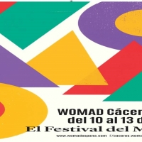 Formas geométricas y colores cálidos, imagen del WOMAD 2018
