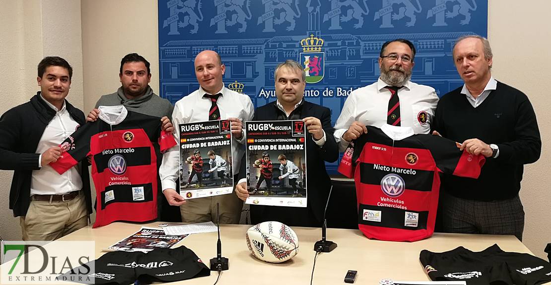 La III Convivencia Internacional de Rugby Ciudad de Badajoz contará con 800 participantes