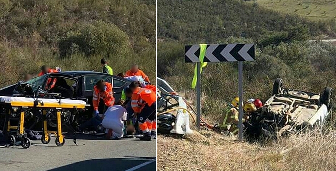 Un muerto y 5 heridos en un trágico accidente en Extremadura