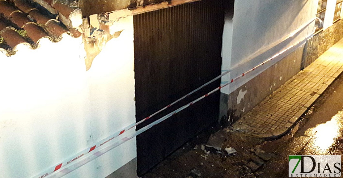 Incendio en una vivienda en Alvarado (Badajoz)