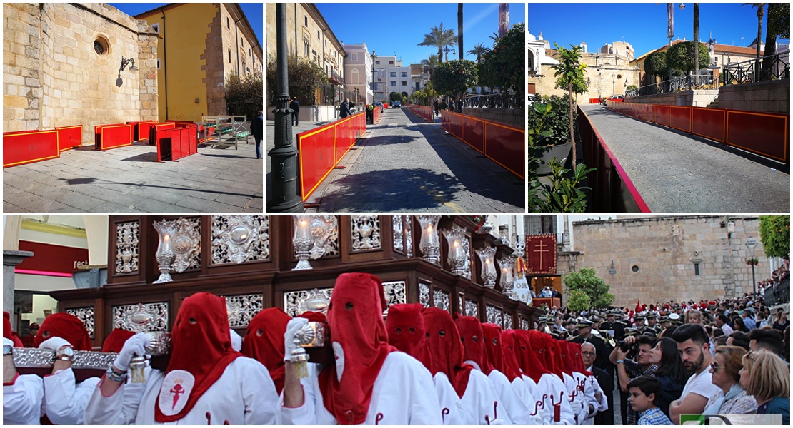 Comienza a instalarse las vallas de la Carrera Oficial para Semana Santa