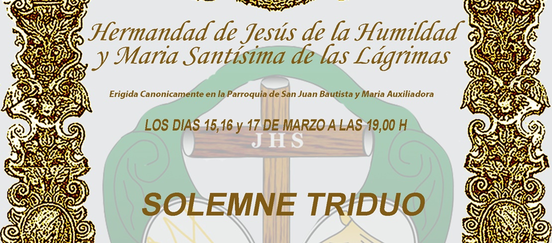 Triduo a Jesús de la Humildad y Las Lágrimas