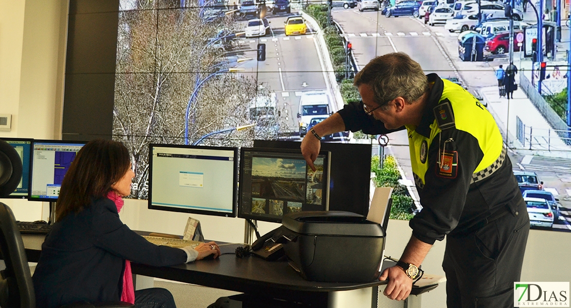 Las cámaras instaladas en Badajoz permiten un visionado a 5 kilómetros de distancia