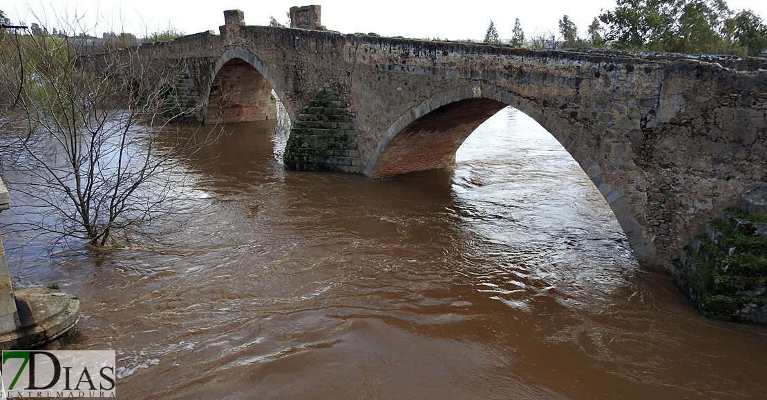 Así bajan los ríos en las comarcas de Sierra de San Pedro, Alcántara y Los Baldíos