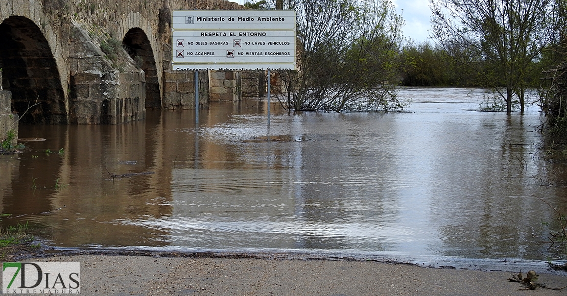 Así bajan los ríos en las comarcas de Sierra de San Pedro, Alcántara y Los Baldíos