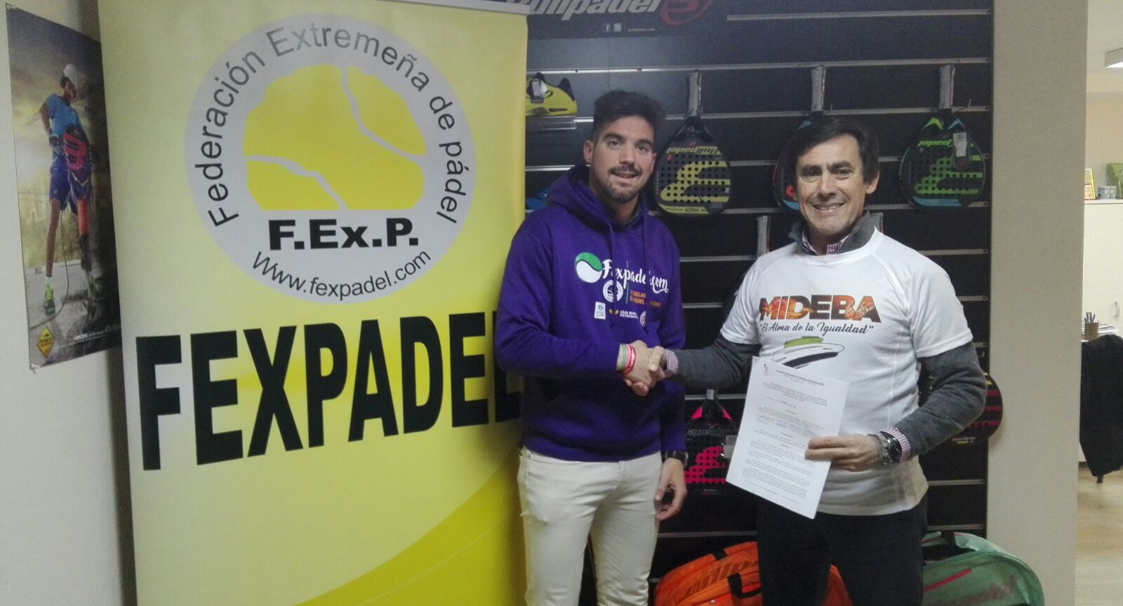 El Mideba y la Fexpadel se unen por la discapacidad