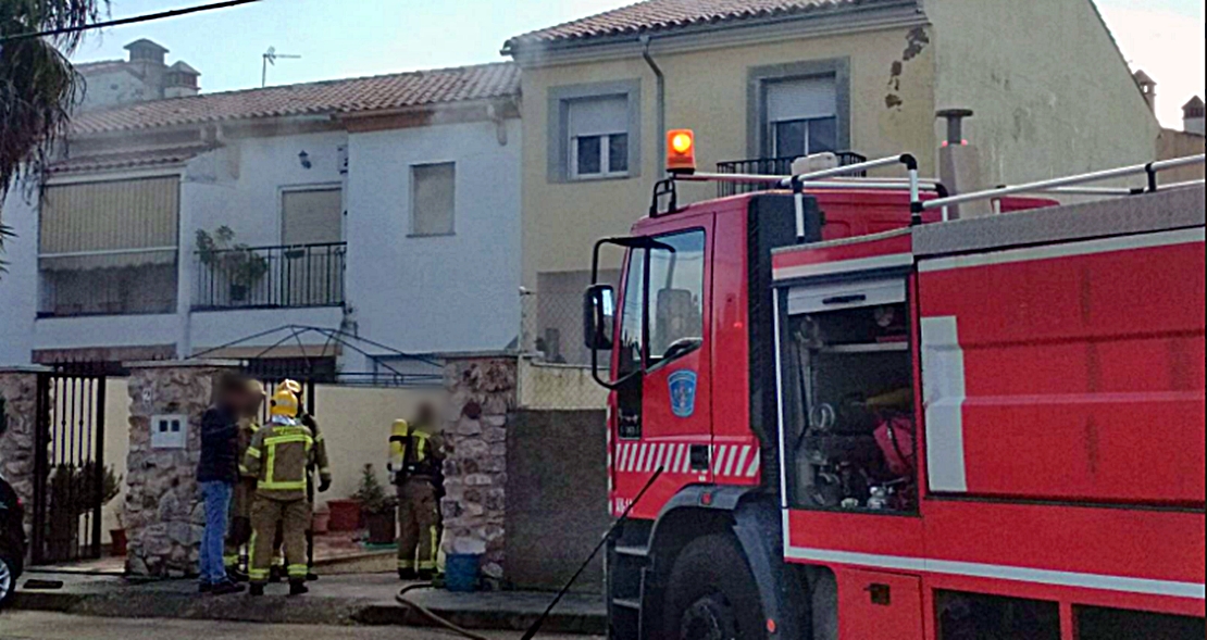 Incendio en una vivienda de Trujillo