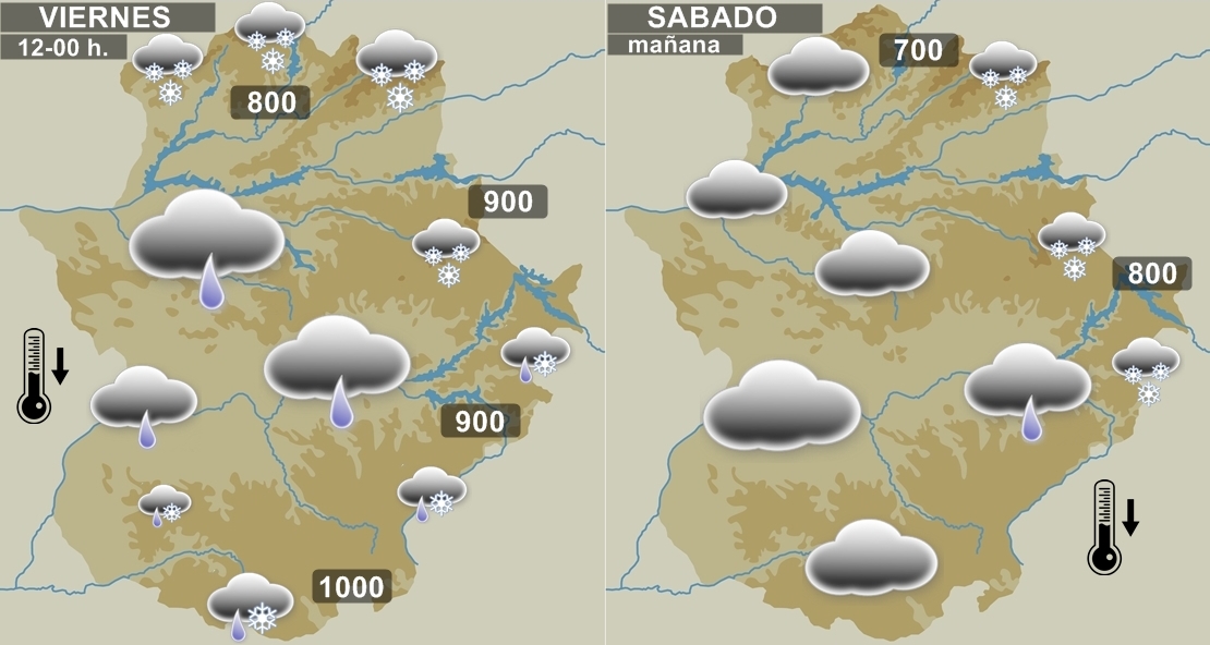 PRONÓSTICO 7DÍAS: ¿Qué días lloverá más, cuánto viento hará y dónde nevará?