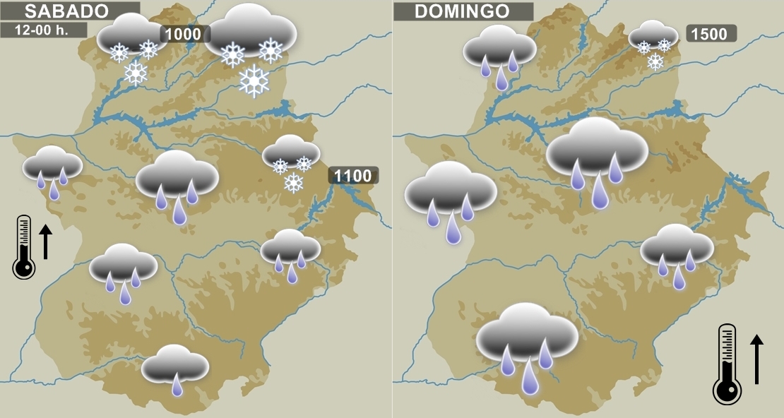 PRONÓSTICO 7DÍAS: ¿Qué días lloverá más, cuánto viento hará y dónde nevará?