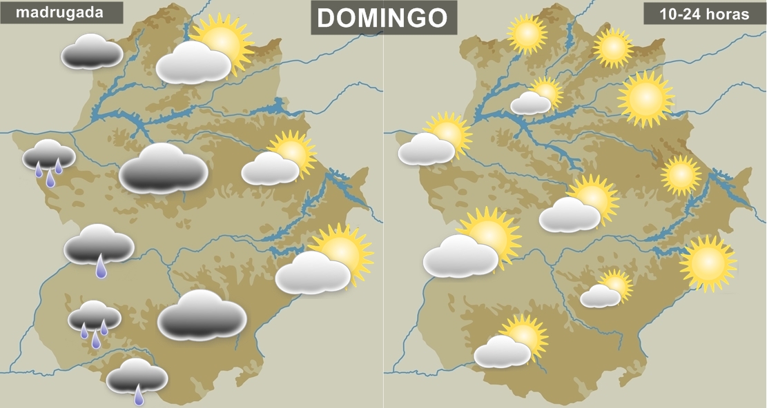 La ciclogénesis explosiva Hugo afectará a Extremadura este fin de semana