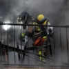 Imágenes del grave incendio de una vivienda en San Fernando