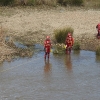 Cruz Roja realiza prácticas subacuáticas en el río Guadiana
