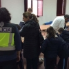 Escolares de Badajoz, en la Comisaría de Policía