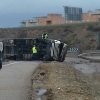 Cortado por accidente un carril de acceso a la A-5