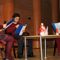 Escolares de las Josefinas realizan su tradicional pregón de la Semana Santa