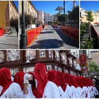 Comienzan a instalarse las vallas de la Carrera Oficial para Semana Santa