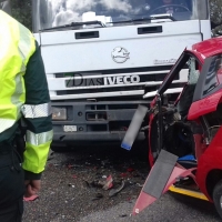 Continúa muy grave el herido en el accidente de la carretera Cáceres – Badajoz