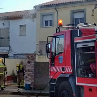 Incendio en una vivienda de Trujillo