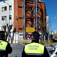 Cortes de tráfico ante el peligro de derrumbe de un edificio en Badajoz