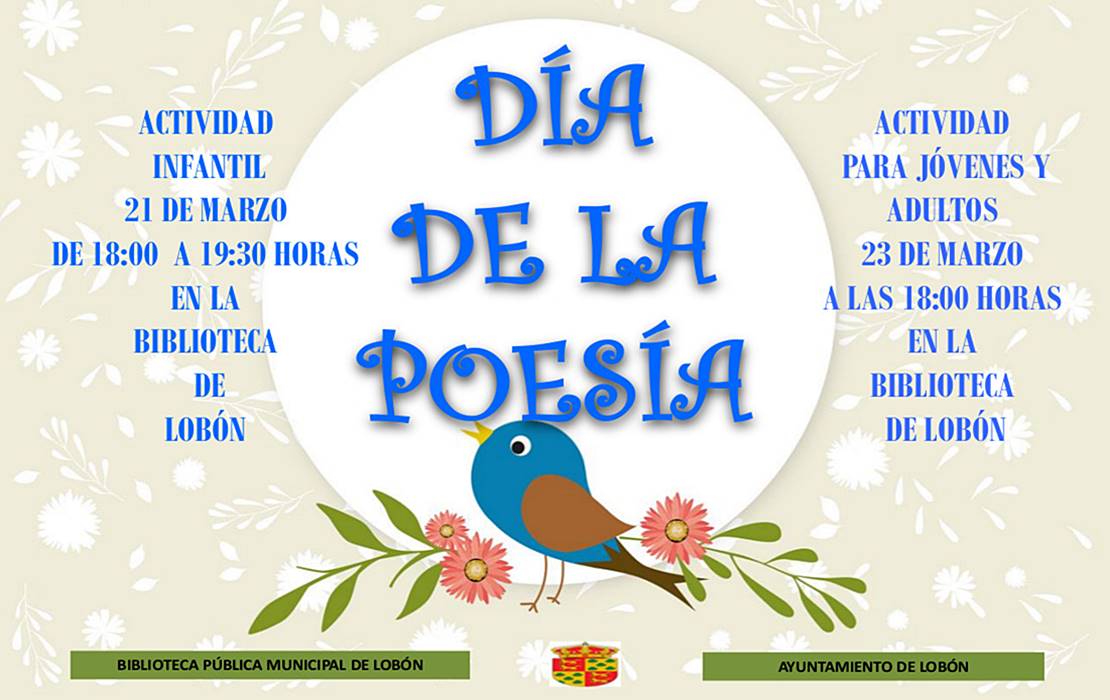 Celebra el Día de la Poesía en la biblioteca de Lobón