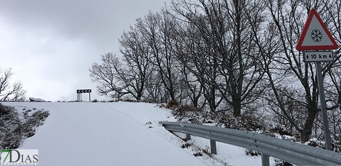 El norte de Extremadura en alerta por nieve este sábado