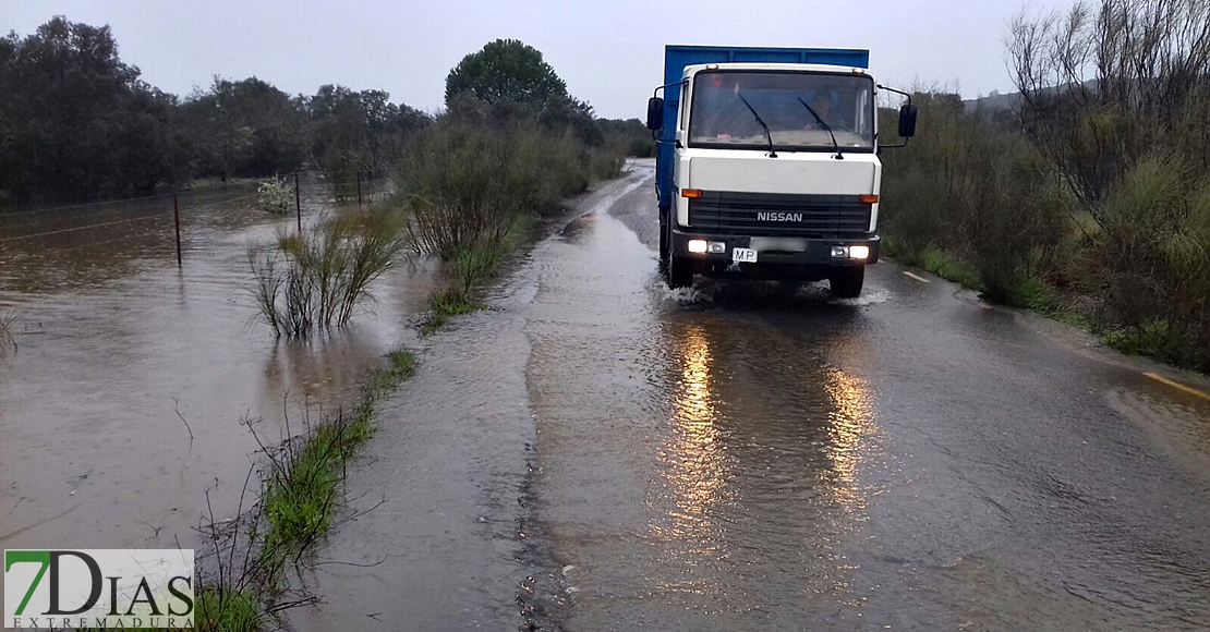 Imágenes que está dejando la Borrasca Gisele en Extremadura