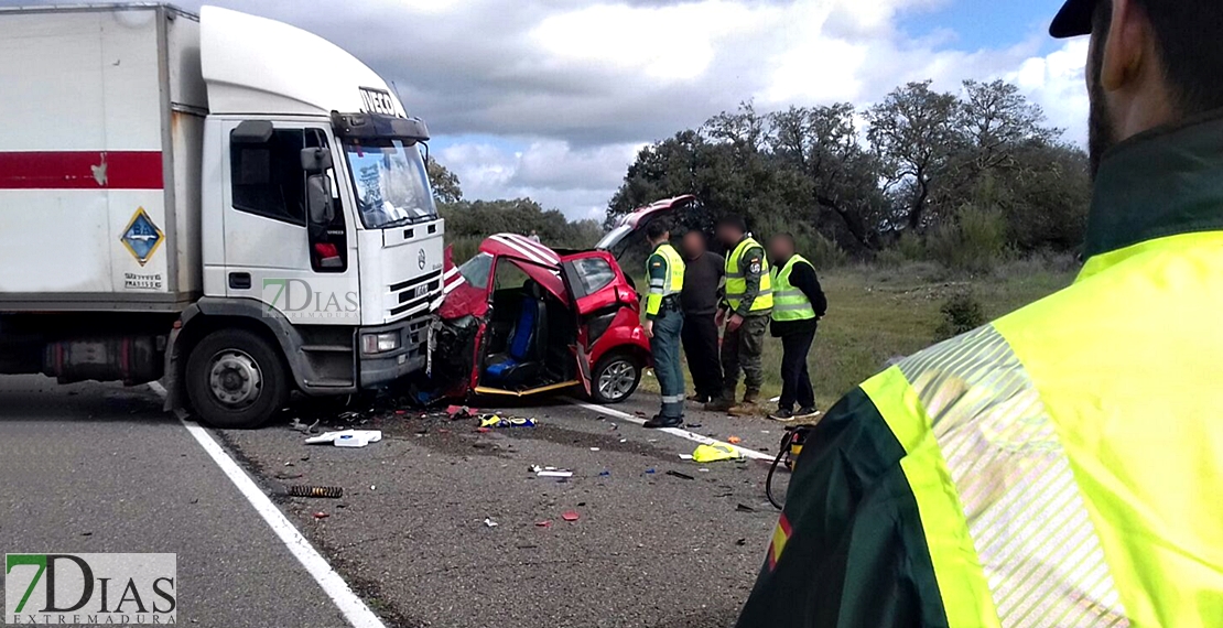 Grave accidente en la carretera Cáceres – Badajoz