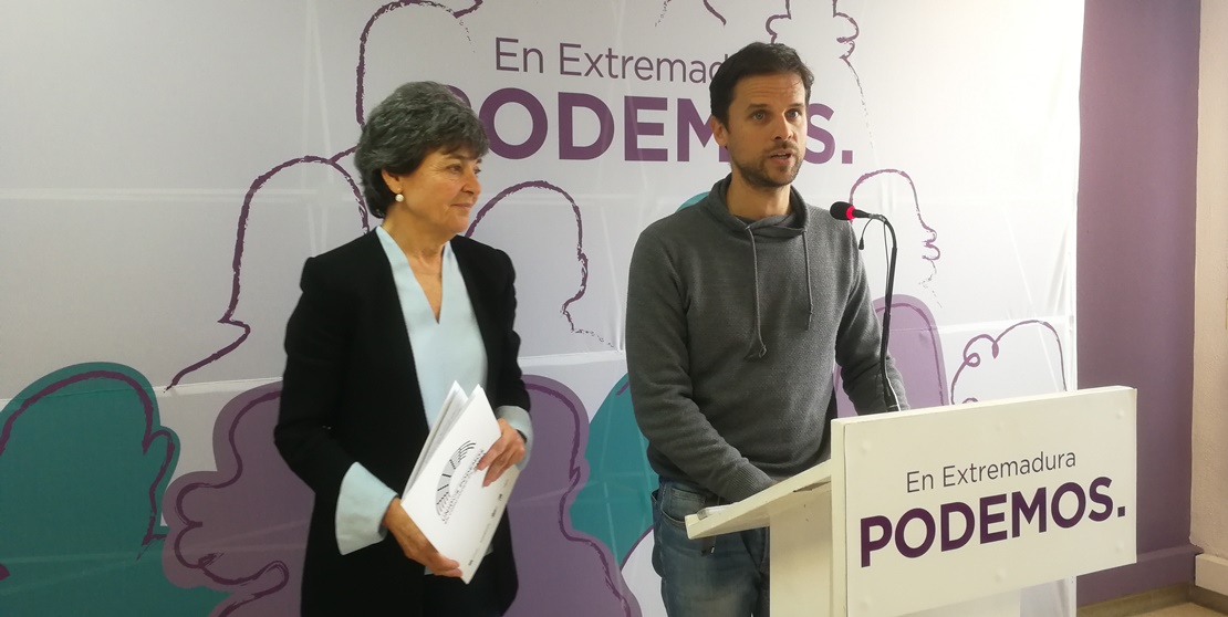 Podemos: “Extremadura vuelve a estar discriminada por los Presupuestos del Estado”